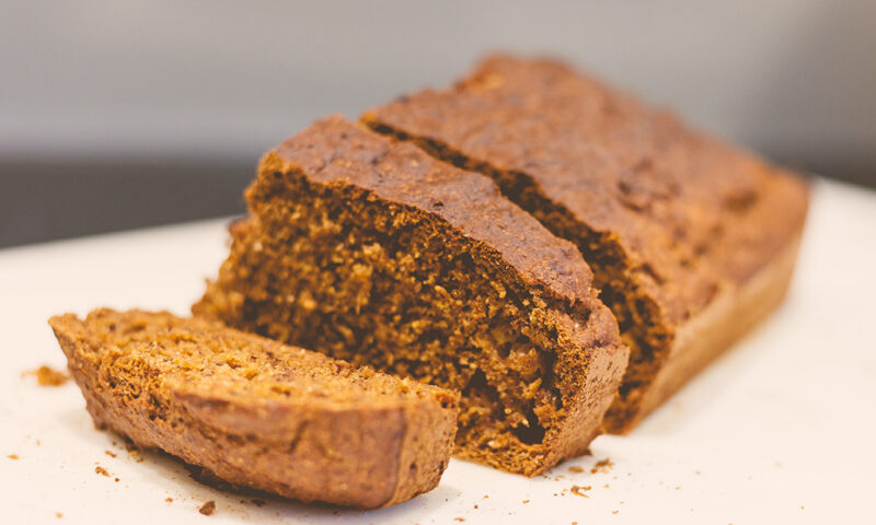 Kürbiskuchen mit haferflocken