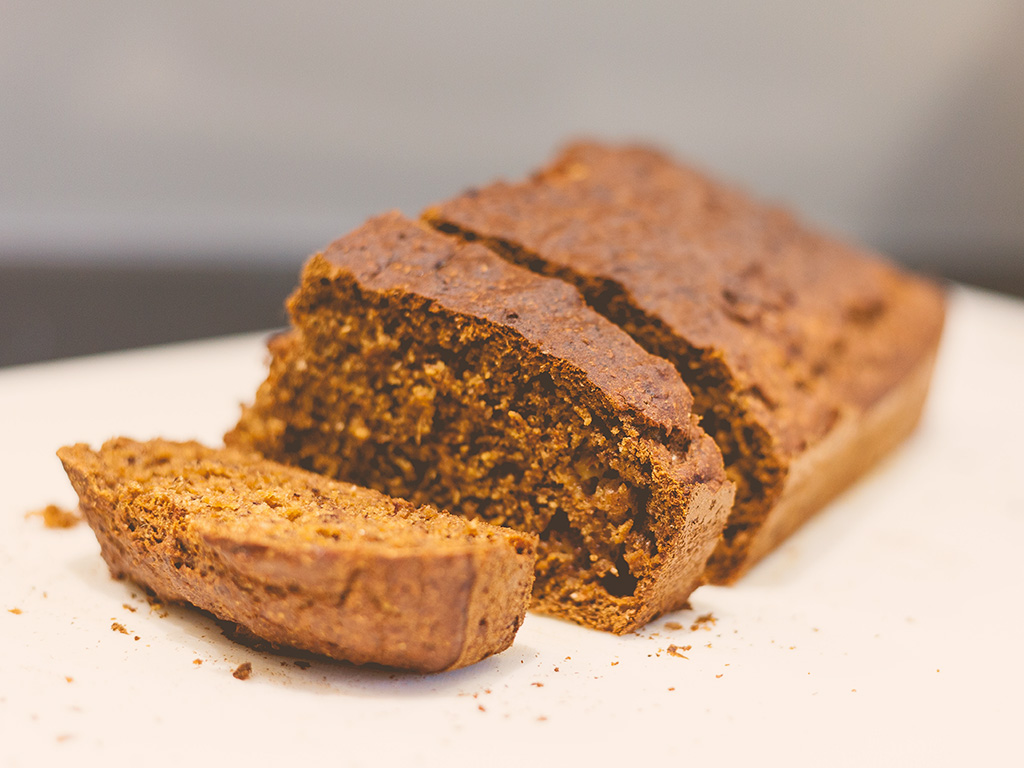 Kürbiskuchen mit haferflocken