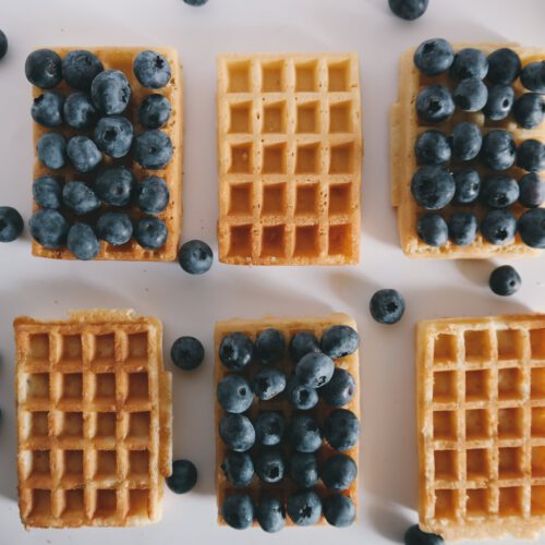 Waffeln mit Haferflocken