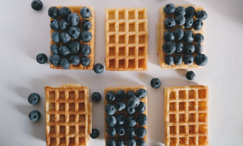 Waffeln mit Haferflocken