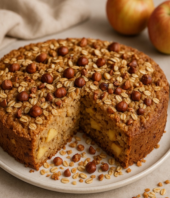 Apfel Haferflocken Kuchen