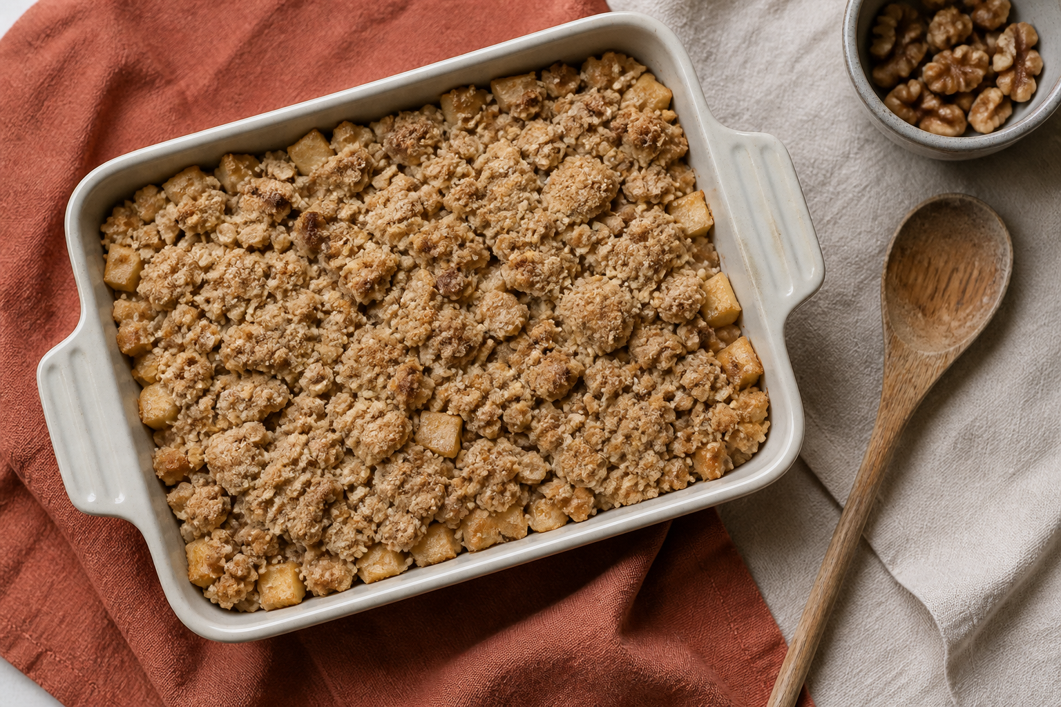 Gesunder Crumble mit Haferflocken – vegan