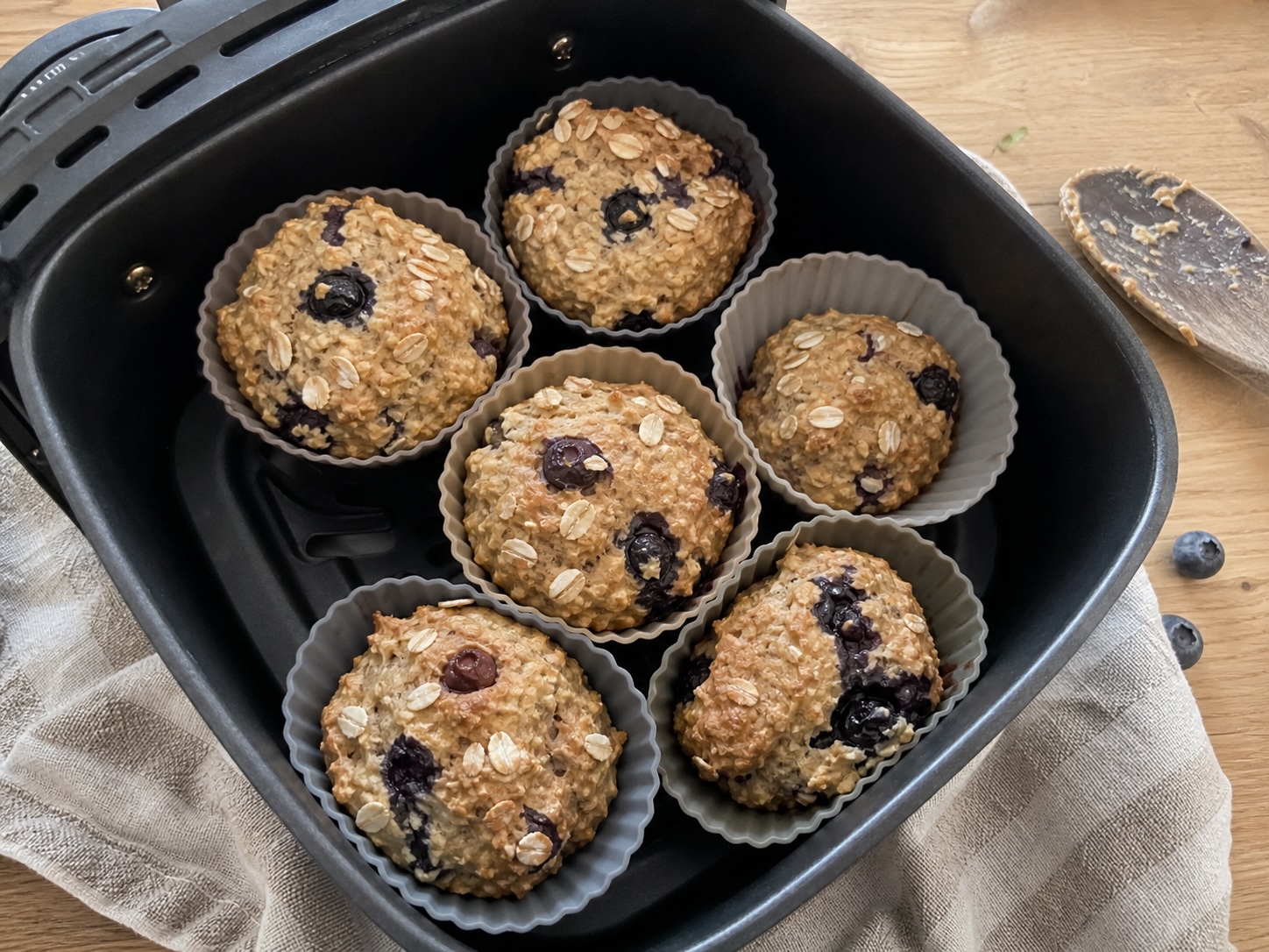 Haferflocken Muffins Airfryer