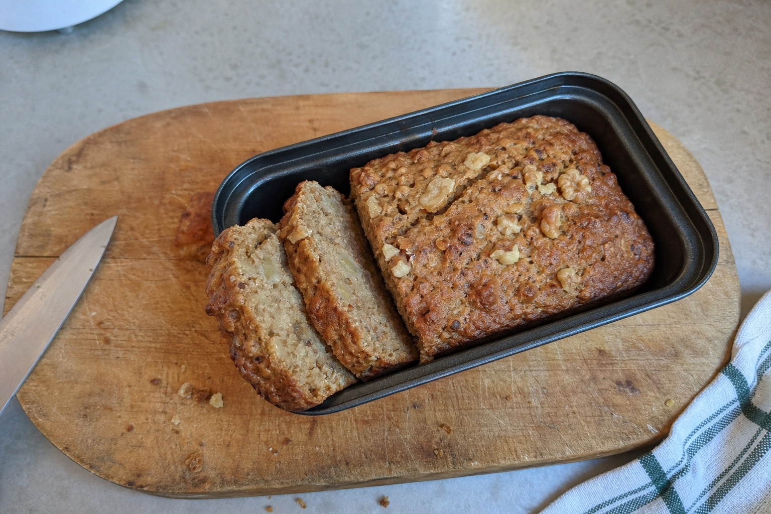 Haferflocken Kuchen Airfryer – Bananenbrot Style