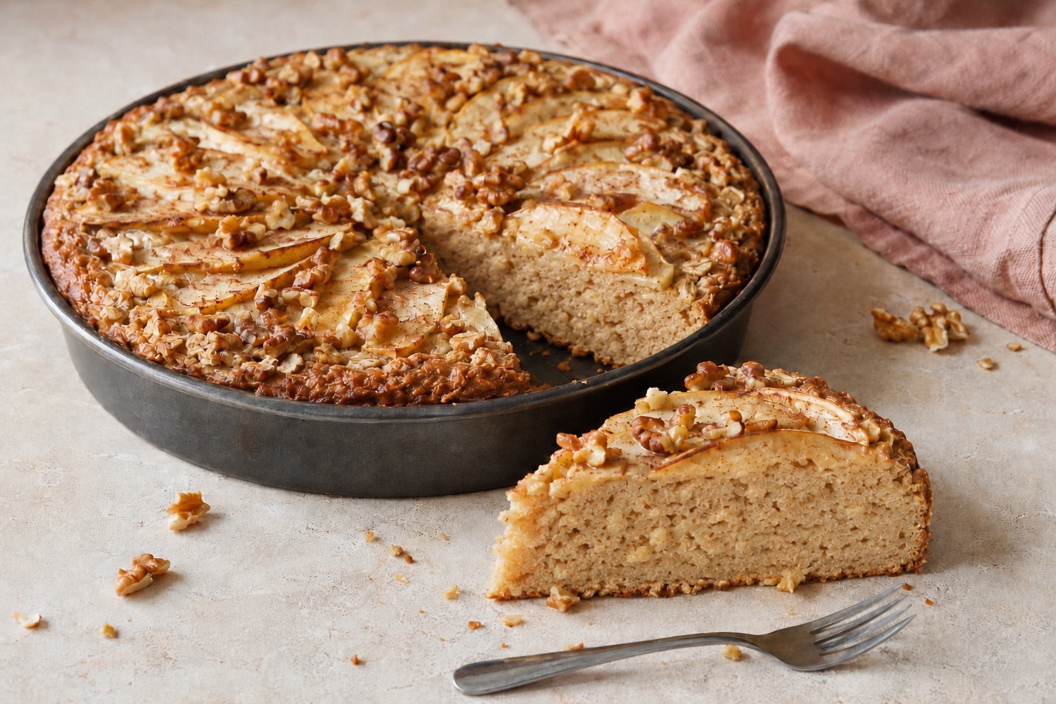 Haferflocken Kuchen ohne Mehl