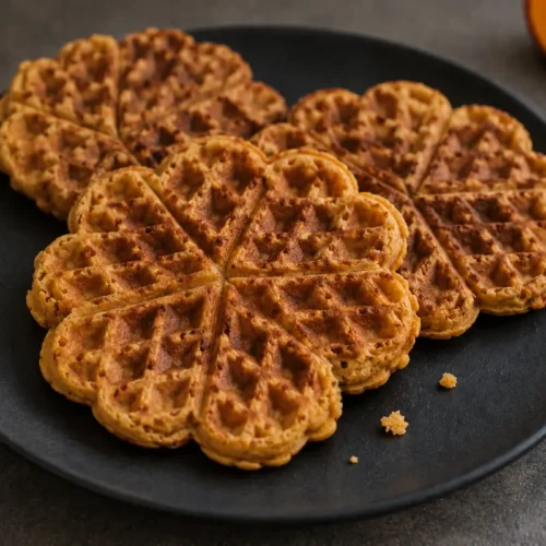 Kürbiswaffeln mit Haferflocken
