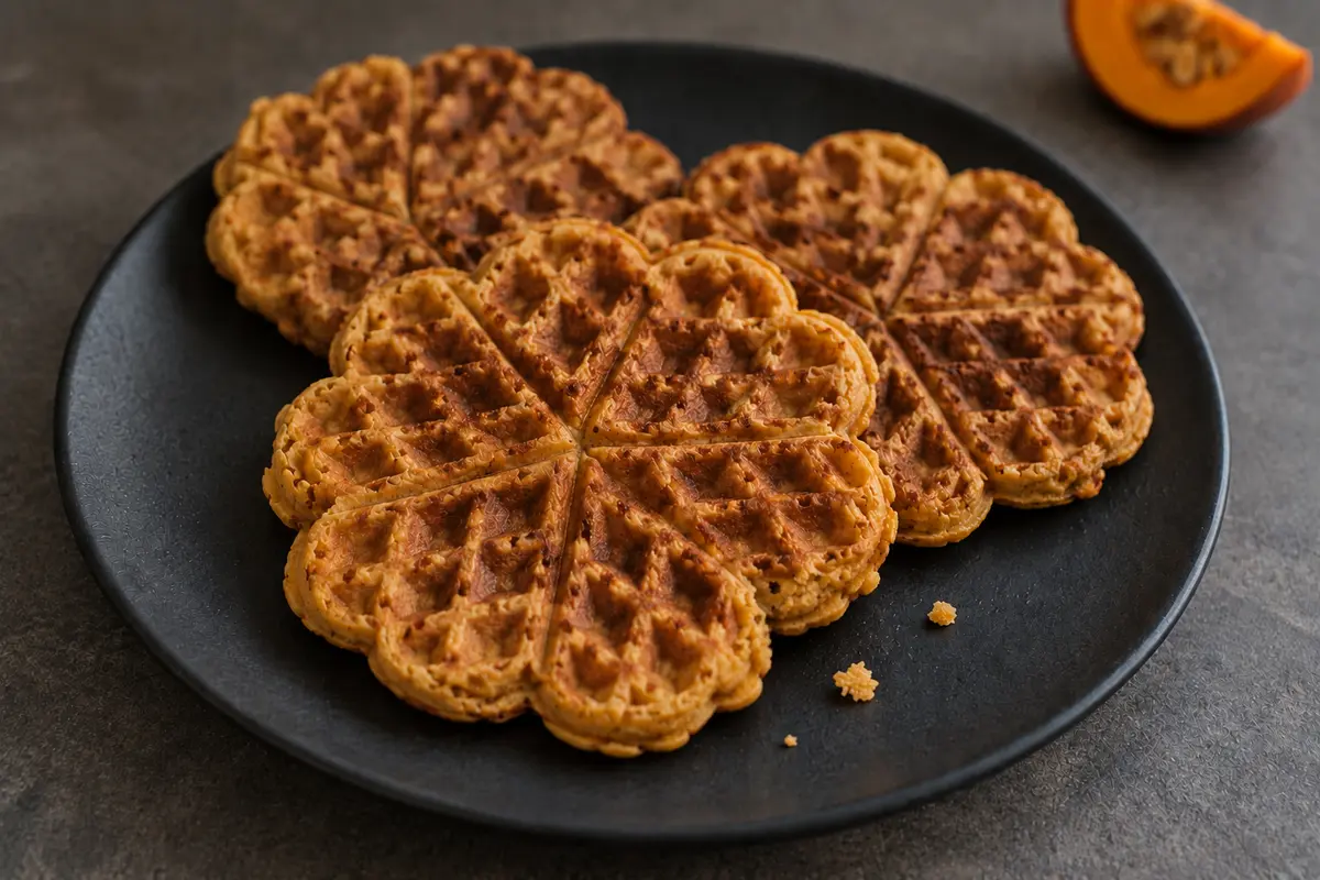 Kürbiswaffeln mit Haferflocken